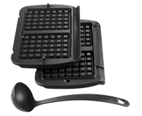 Piastre per cialde x2 e mestolo Optigrill XA723812 Piastre per cialde x2 e mestolo Optigrill XA723812